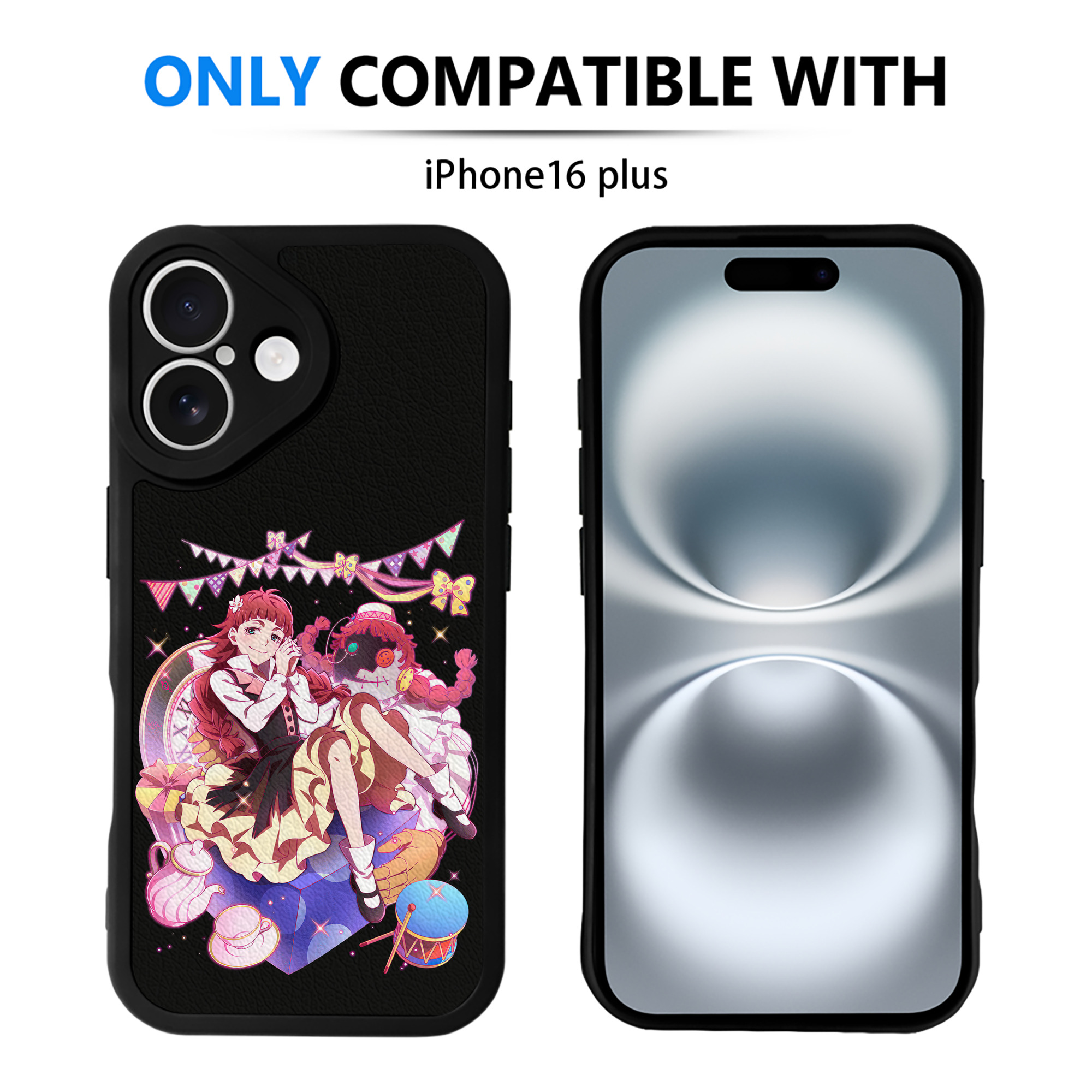 （画像用） 文豪ストレイドッグス Bungo Stray Dogs 【iPhone 16シリーズ対応】シリコンスマホケース（レザー調） 材質：シリコン